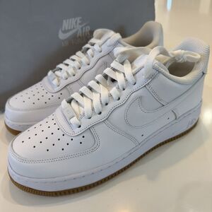 Nike Air Force One Low White Gum DJ2739-100 Men's Size 8 Shoes Brand NEW W box